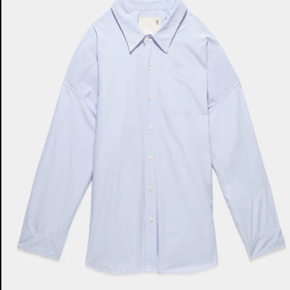R13 Drop Neck Oxford Shirt - Picture 7 of 12